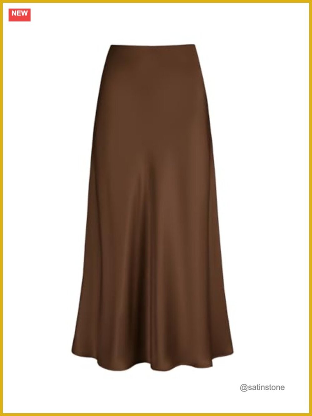 Satin High Waisted A-Line Maxi Skirt Long Flowy Party Skirt